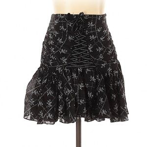 Fit and flare floral skirt